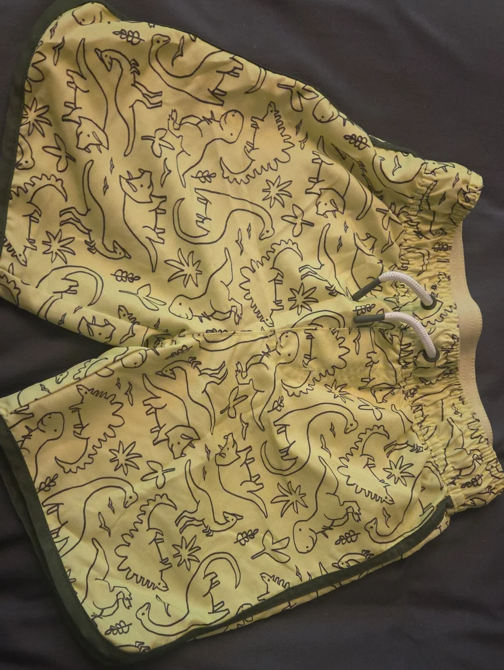 Cat & Jack Light Green Kids Swim Shorts